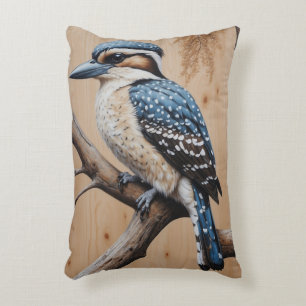 Australian Blue Kookaburra in a Tree Wildlife Art Dekokissen