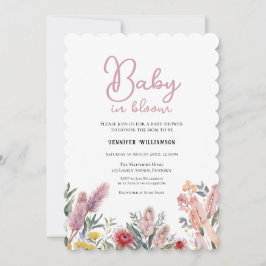 Australian Botanical Baby Shower invitation Einladung