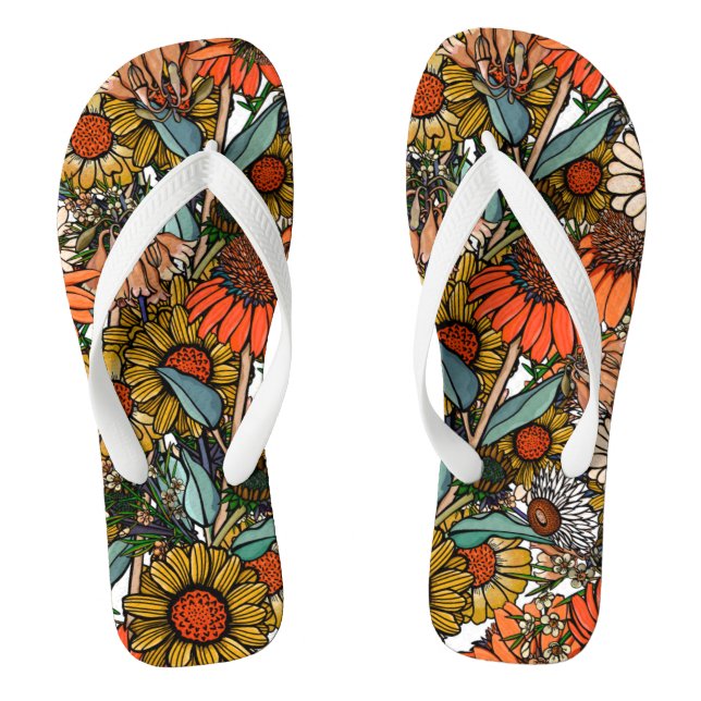 Australian Bush Wildblume Garden Flip Flops (Fußbett)