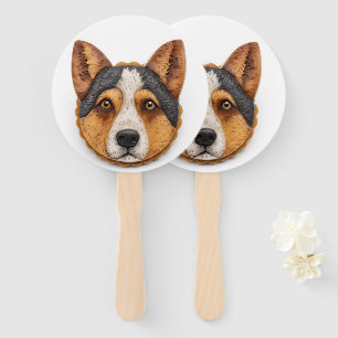 Australian Cattle Dog 3D Inspiriert Fächer