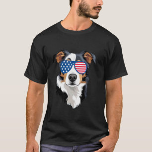 Australian Cattle Dog Amerikanische Flagge Patriot T-Shirt