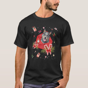 Australian Cattle Dog auf Weihnachtskarte Ornament T-Shirt