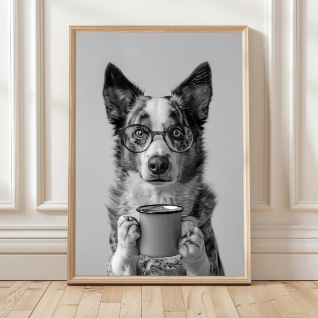 Australian Cattle Dog Coffee Print: Coffee Bar Dec Poster (Von Creator hochgeladen)