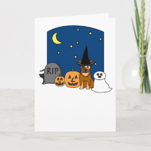 Australian Cattle Dog Halloween Karte