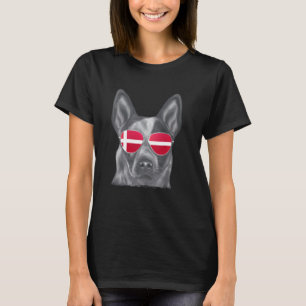 Australian Cattle Dog Hund Dänemark-Flagge Sonnenb T-Shirt