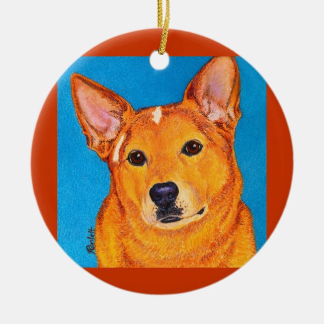 Australian Cattle Dog Ornament - "Red" (Vorne)