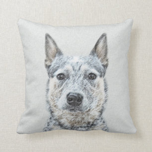 Australian Cattle Dog Painting - Niedliche Origina Kissen