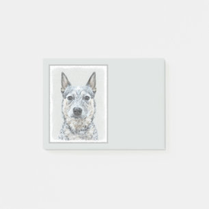 Australian Cattle Dog Painting - Niedliche Origina Post-it Klebezettel