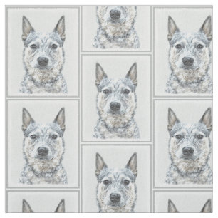 Australian Cattle Dog Painting - Niedliche Origina Stoff