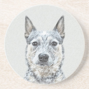 Australian Cattle Dog Painting - Niedliche Origina Untersetzer