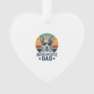 Australian Cattle Dog Papa Vintage Sonnenuntergang Ornament