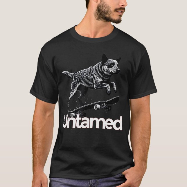 Australian Cattle Dog Red Blue Heeler Untamed frie T-Shirt (Vorderseite)