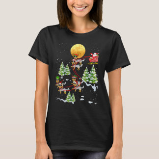 Australian Cattle Dog Rentier Weihnachts-Reit-Sant T-Shirt