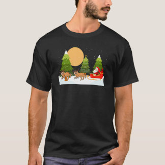 Australian Cattle Dog Rentier Weihnachts-Reit-Sant T-Shirt