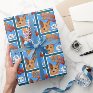 Australian Cattle Dog - Super-Held der Hunde! Wrap Geschenkpapier