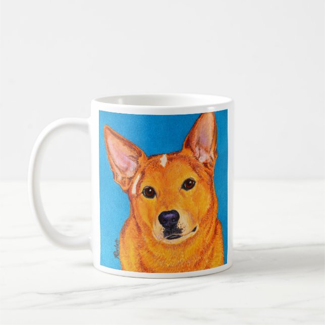 Australian Cattle Dog Tasse - "Red" (Links)