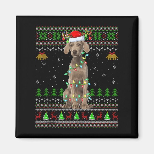 Australian Cattle Dog Ugly Christmas Sweaters Holi Magnet (Vorne)