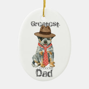 Australian Cattle Dog Vater Keramik Ornament