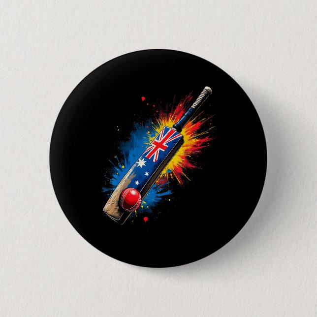Australian Cricket T  Button (Vorderseite)