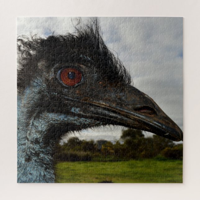 Australian Emu Face Closeup, Puzzle (Vertikal)