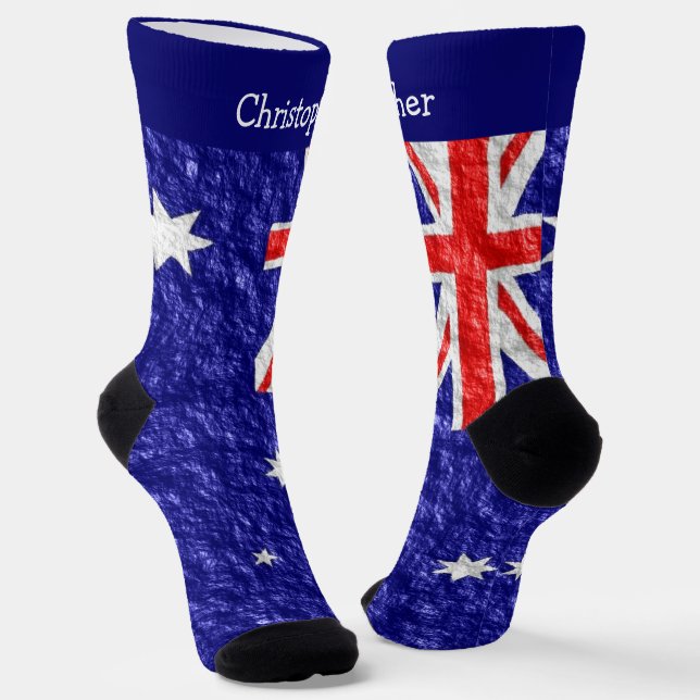 Australian Flag Design Socken (Gewinkelt)