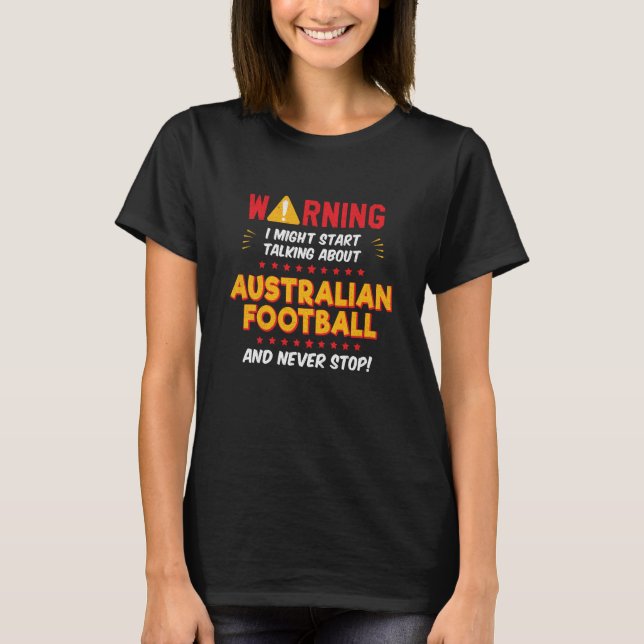Australian Football Joke Graphic T-Shirt (Vorderseite)