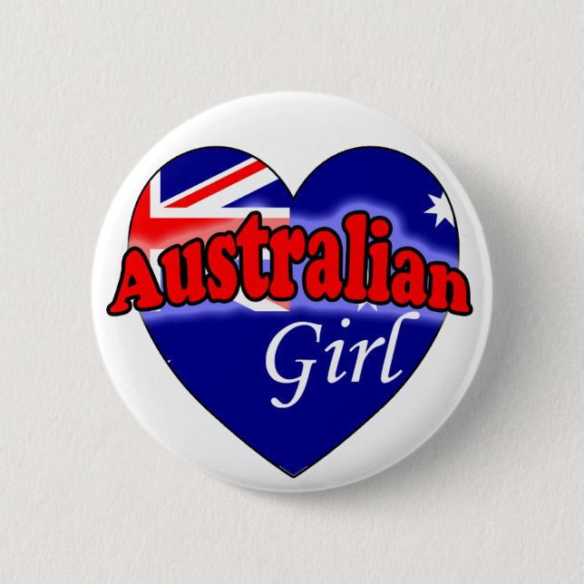 Australian Girl Button (Vorderseite)