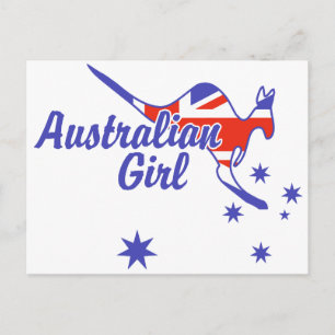 Australian Girl Postkarte
