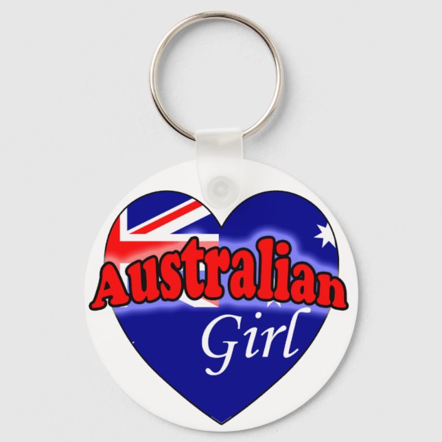 Australian Girl Schlüsselanhänger (Vorderseite)