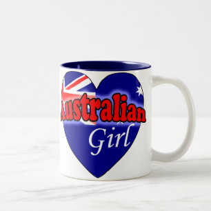 Australian Girl Zweifarbige Tasse