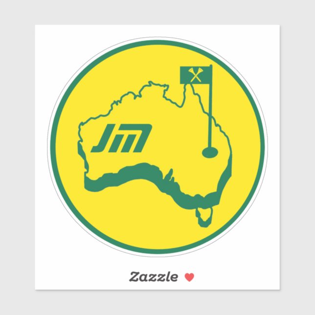 Australian Golfing Gifts Aufkleber (Blatt)