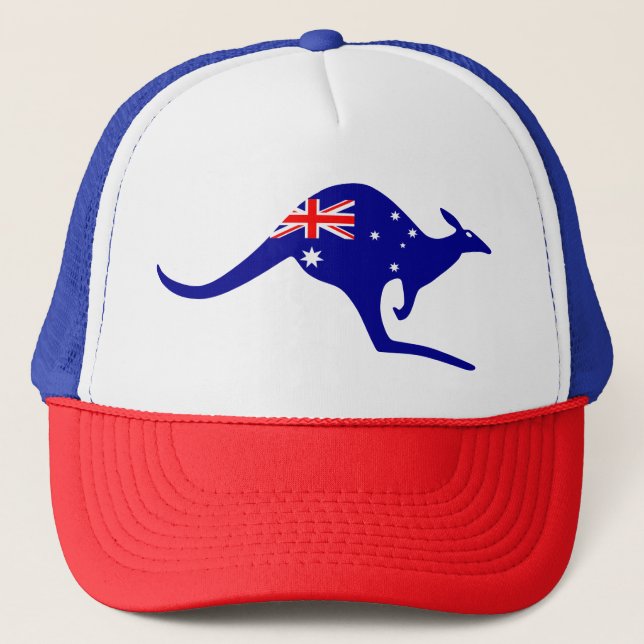 Australian Kangaroo Hat Truckerkappe (Vorderseite)