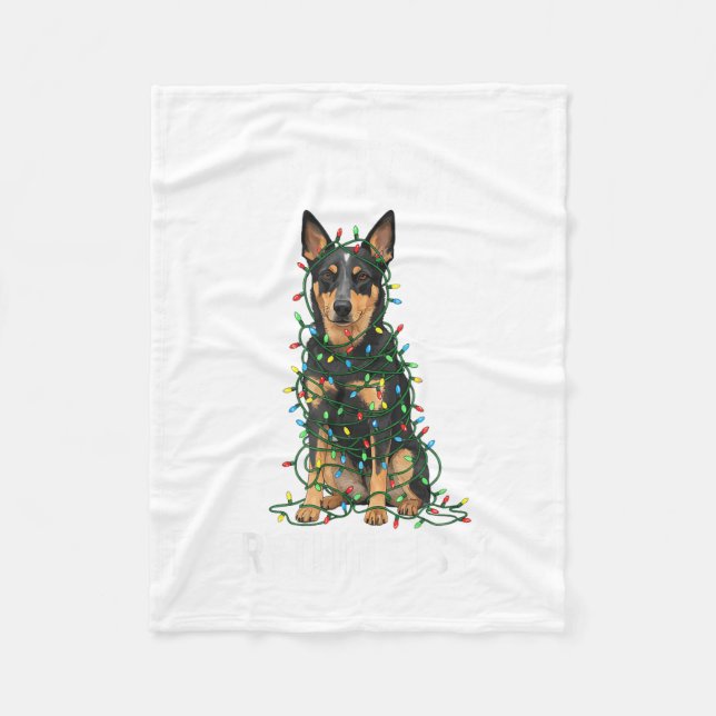 Australian Kele Christmas I'm Fine Everything Is F Fleecedecke (Vorderseite)