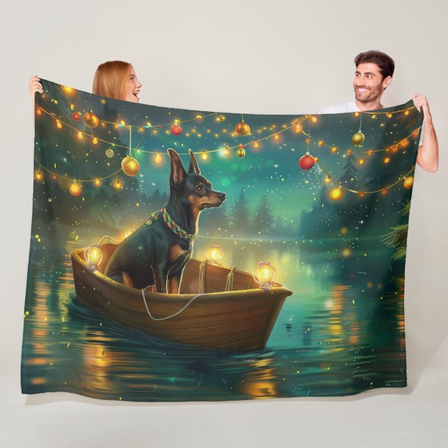 Australian Kelpie Christmas Festive Voyage Fleecedecke (Beispiel)