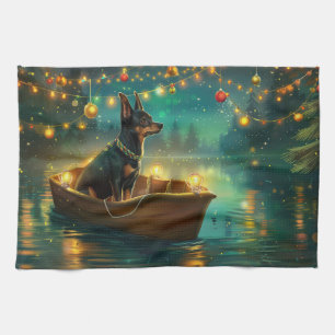 Australian Kelpie Christmas Festive Voyage Geschirrtuch