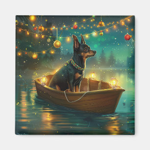 Australian Kelpie Christmas Festive Voyage Magnet