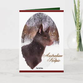 Australian Kelpie Christmas Geschenke Feiertagskarte