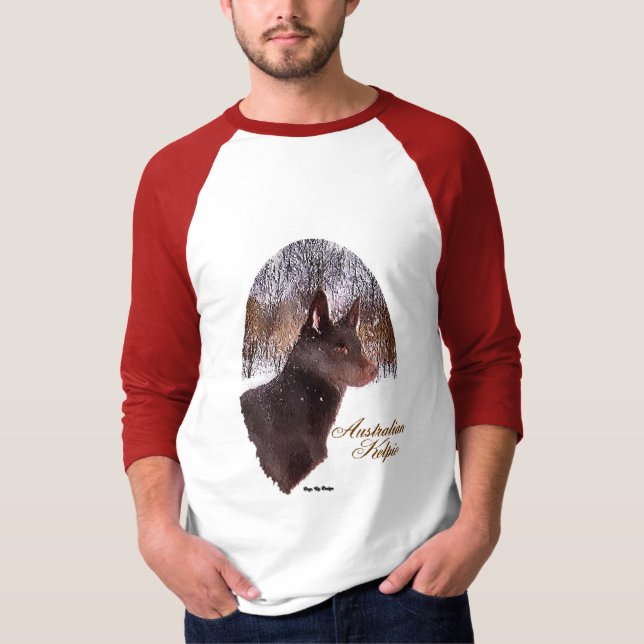 Australian Kelpie Christmas Geschenke T-Shirt (Vorderseite)