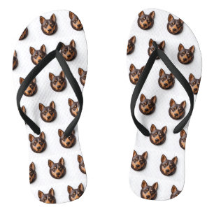 Australian Kelpie Dog 3D Inspiriert Flip Flops