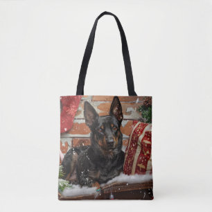 Australian Kelpie Dog Christmas Festive