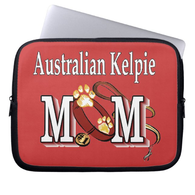 Australian Kelpie Dog MAMA Laptopschutzhülle (Vorderseite)
