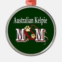 Australian Kelpie Dog MAMA Ornament Aus Metall