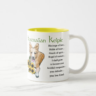 Australian Kelpie Gifts, Australian Kelpie Gifts Zweifarbige Tasse