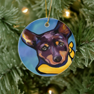 AUSTRALIAN KELPIE KERAMIK ORNAMENT