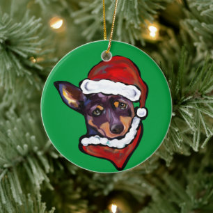 AUSTRALIAN KELPIE KERAMIK ORNAMENT