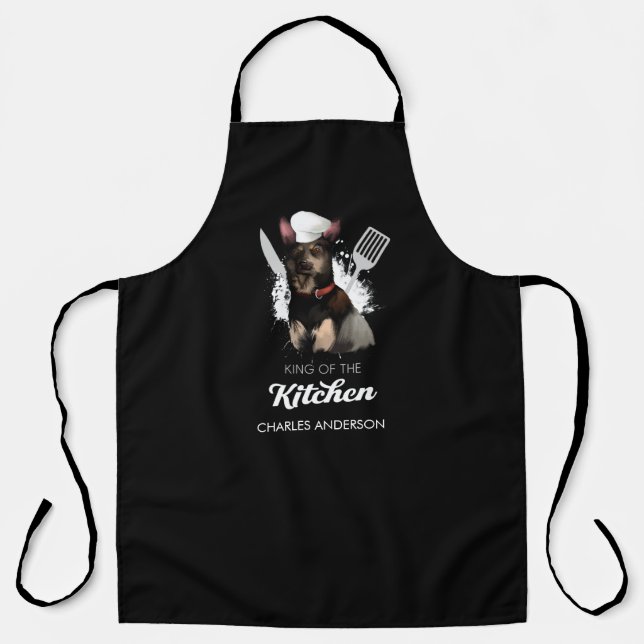 Australian Kelpie King of the Kitchen Dog Koch Schürze (Vorderseite)
