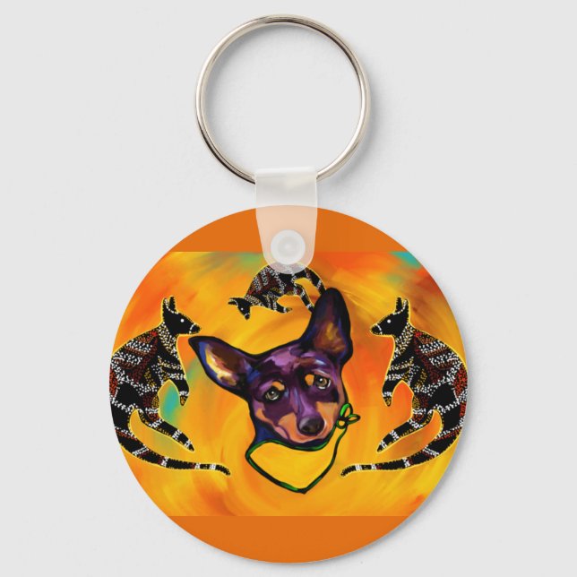 AUSTRALIAN KELPIE SCHLÜSSELANHÄNGER (Vorderseite)