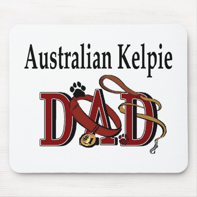 Australian Kelpie Vater Gifts Mousepad (Vorne)