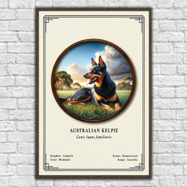 Australian Kelpie  Zoology Series Poster (Von Creator hochgeladen)