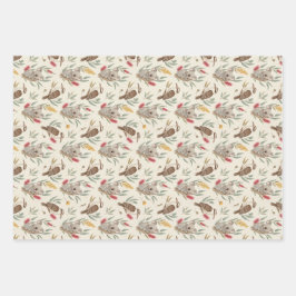 Australian Koalas, Kookaburras and Native Flora Geschenkpapier Set